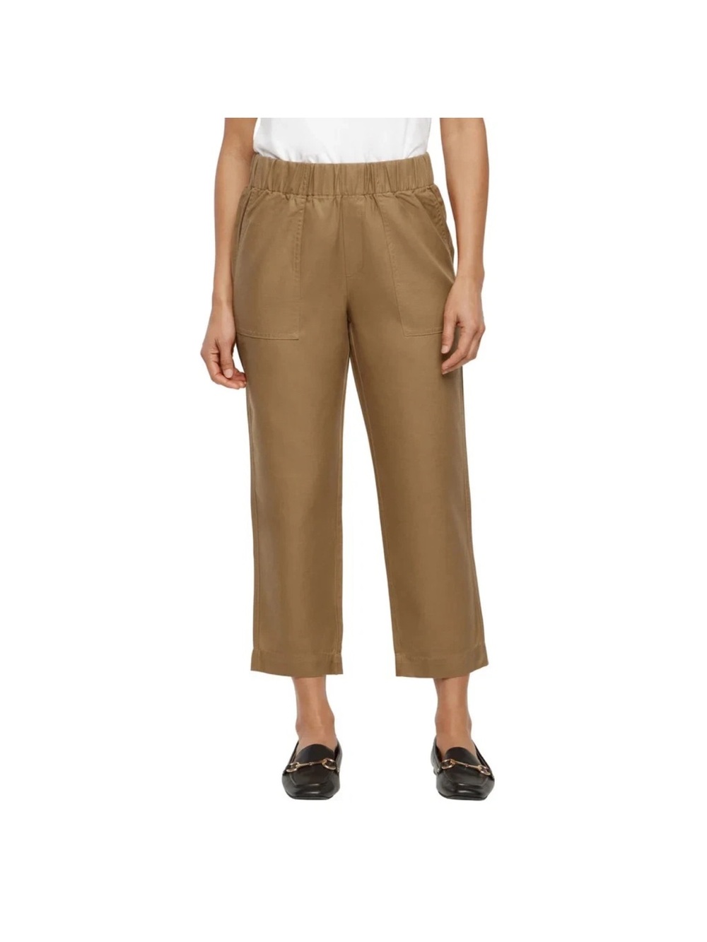 Banana Republic Women's Tapered Crop Pull-On Pant Tan Size Small